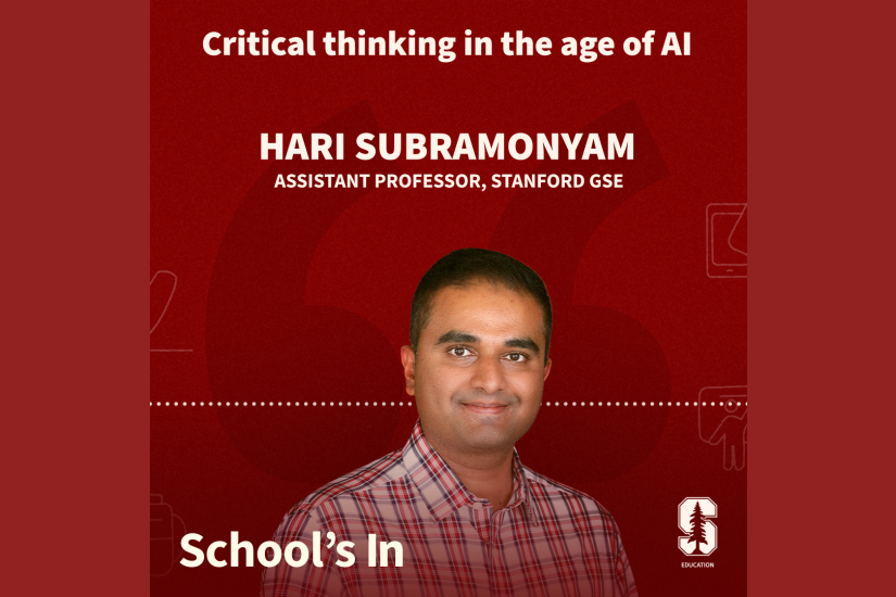 Hari Subramonyam is an assistant professor at Stanford Graduate School of Education