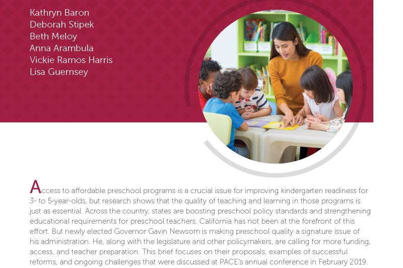 Cover of PACE policy brief on the conference