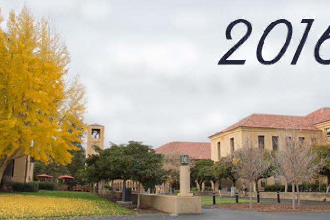 Year 2016 above the School of Education building.