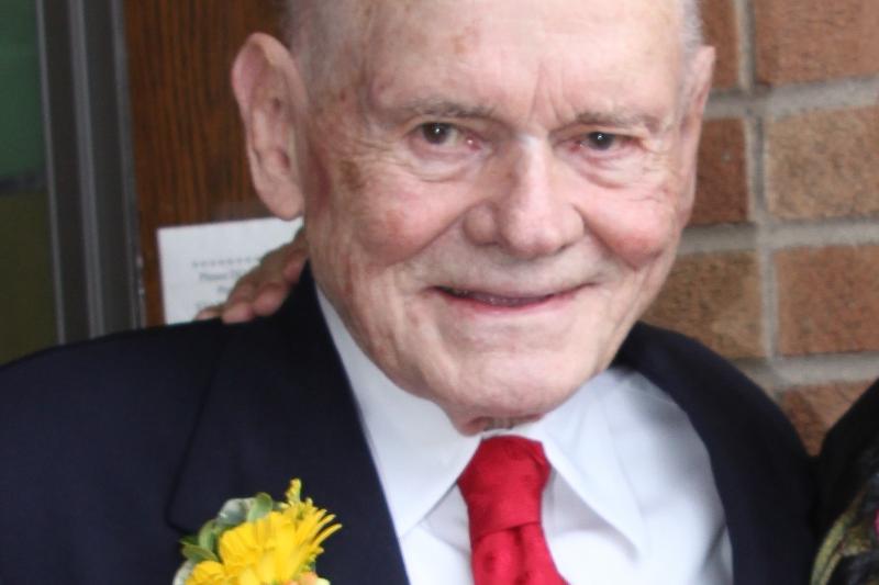 Henry "Tom" James celebrating his 100th birthday. (Photo courtesy of the James family)
