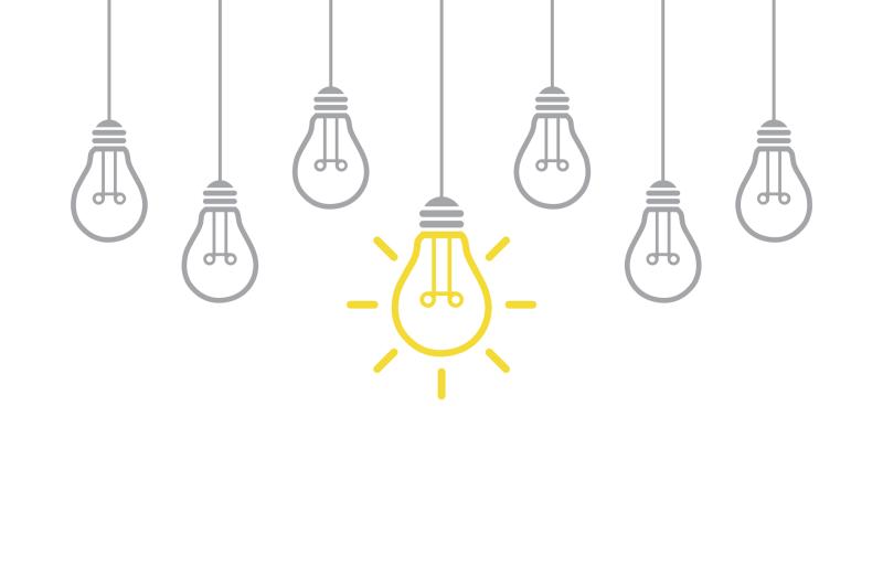 illustration of lightbulbs