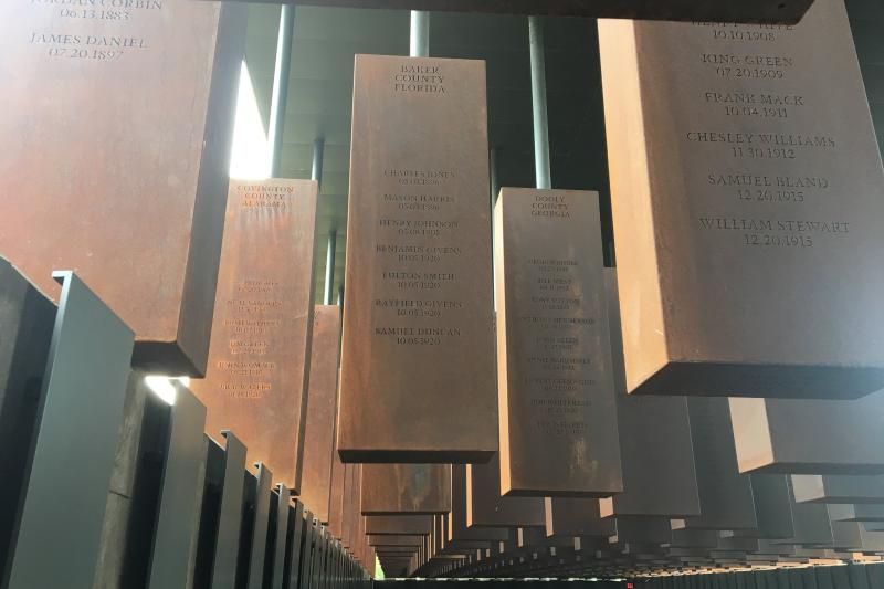 The National Memorial for Peace and Justice commemorates the lives of nearly 4,400 black Americans. (Photo: Shawn Calhoun)