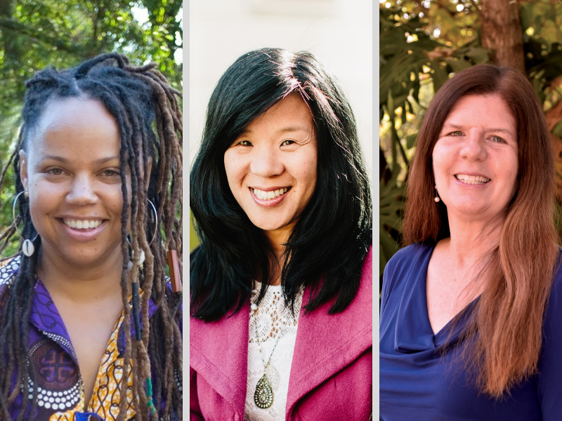 Picture composite of Salina Gray, Christine Yeh, and Rebecca Zeigler Mano