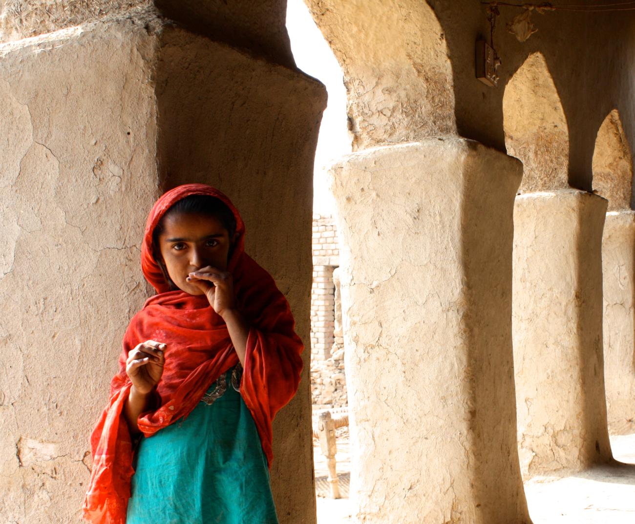 Preschooler in rural Pakistan