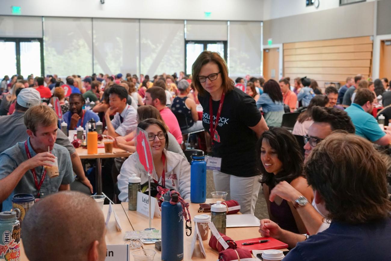 Melissa Scheve at a Hollyhock Fellowship workshop