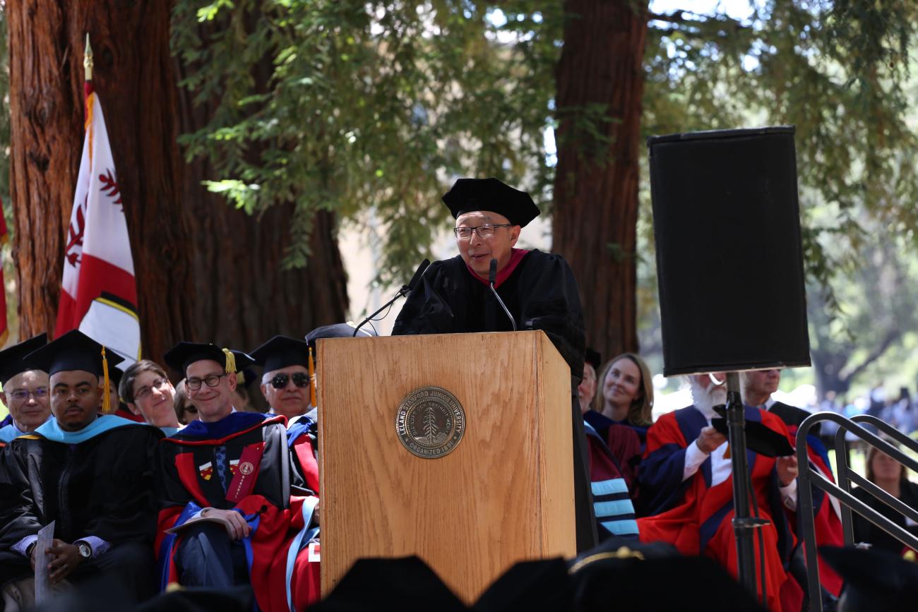 Professor Kenji Hakuta told graduates that education is, "a great way to spend your life." (Photo: Sofiia Kukhar)
