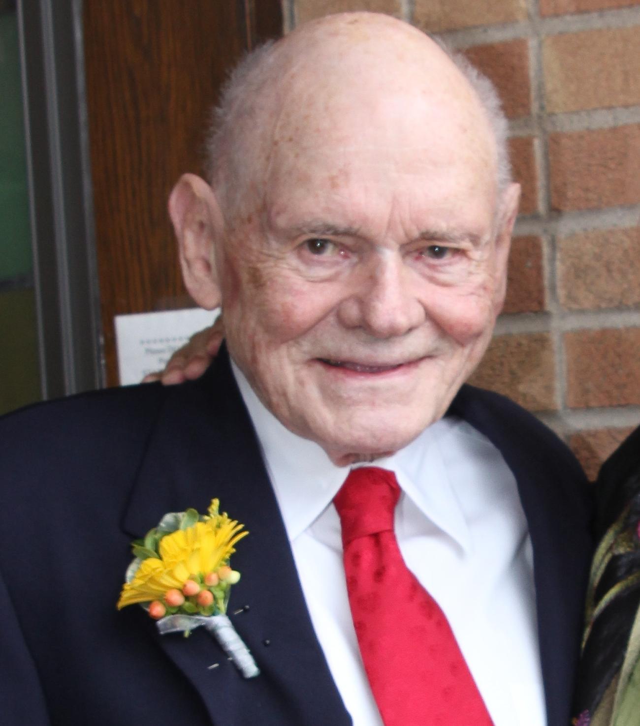 Henry "Tom" James celebrating his 100th birthday. (Photo courtesy of the James family)